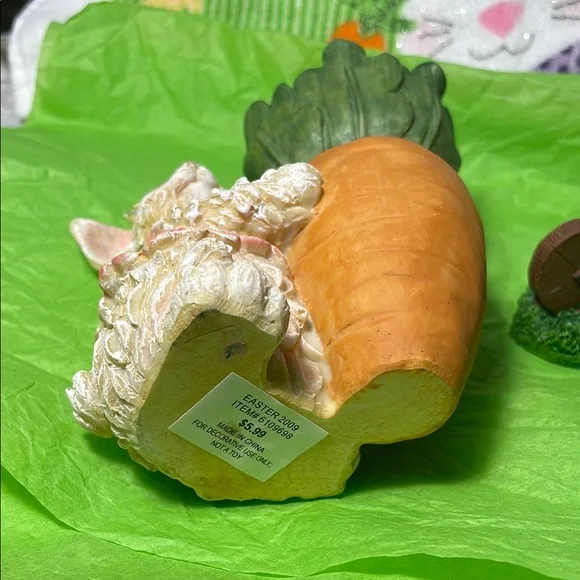 Easter Bunny and Carrot Candle Holder Set - Picture 8 of 14